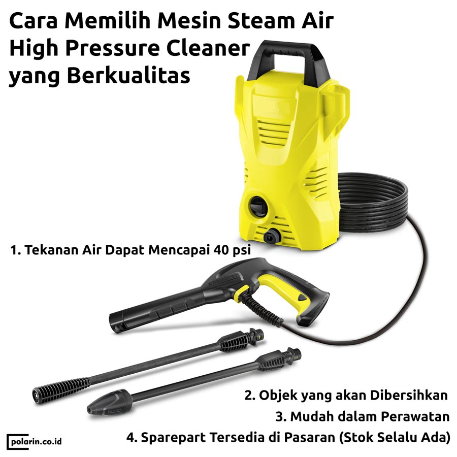 Cara Memilih Mesin Steam Air High Pressure Cleaner yang Berkualitas 